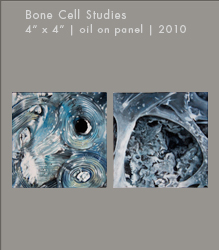 Bone Cell studies | oil on panel
