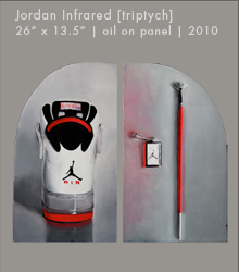 Jordan Infrared [triptych] | Oil on Panel