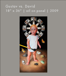 Gustav vs. David | Oil on Panel