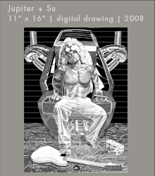 Jupiter + Su | Digital Drawing