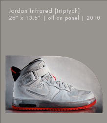Jordan Infrared [triptych] | Oil on Panel