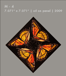 M - 4 | Oil on Panel | 7.071" x 7.071"